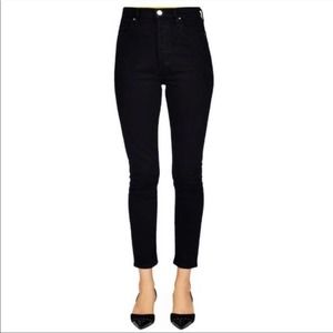 Goldsign High Rise Slim Skinny Jeans in Slater Black Size 26